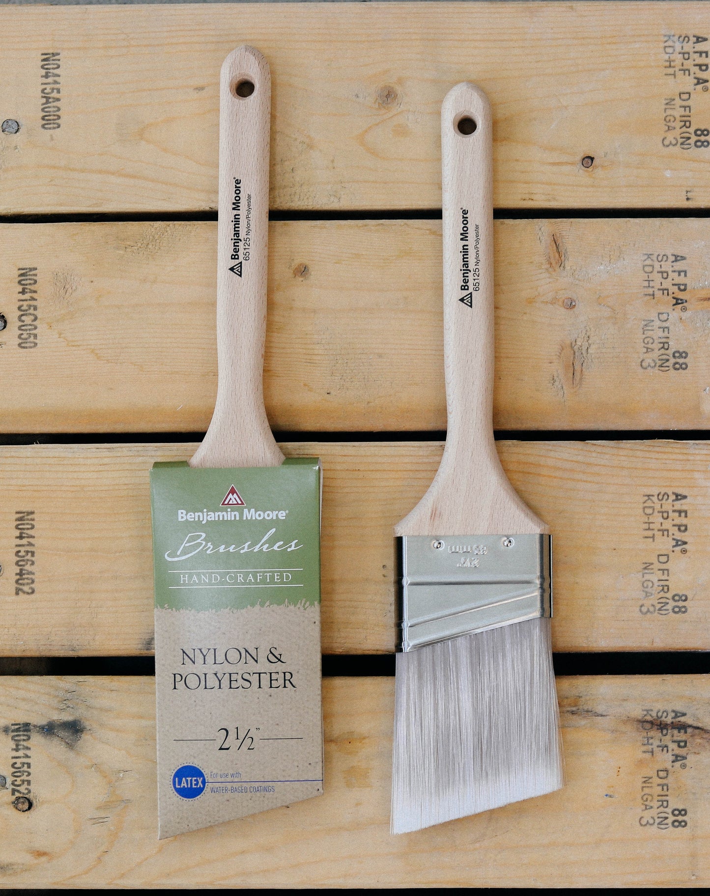 Custom Crafted Nylon/Polyester Brush - Angled
