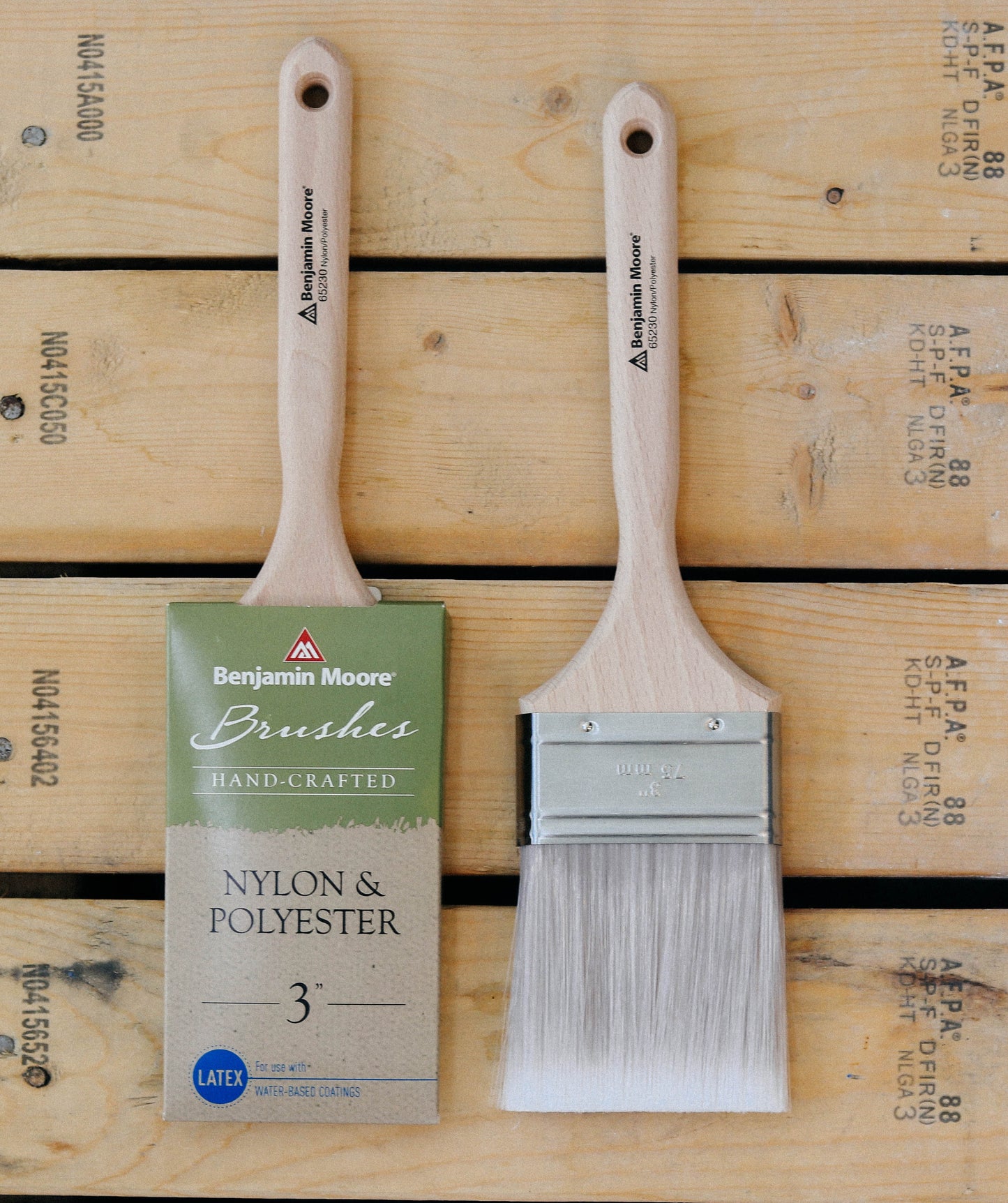 Custom Crafted Nylon/Polyester Brush - Flat