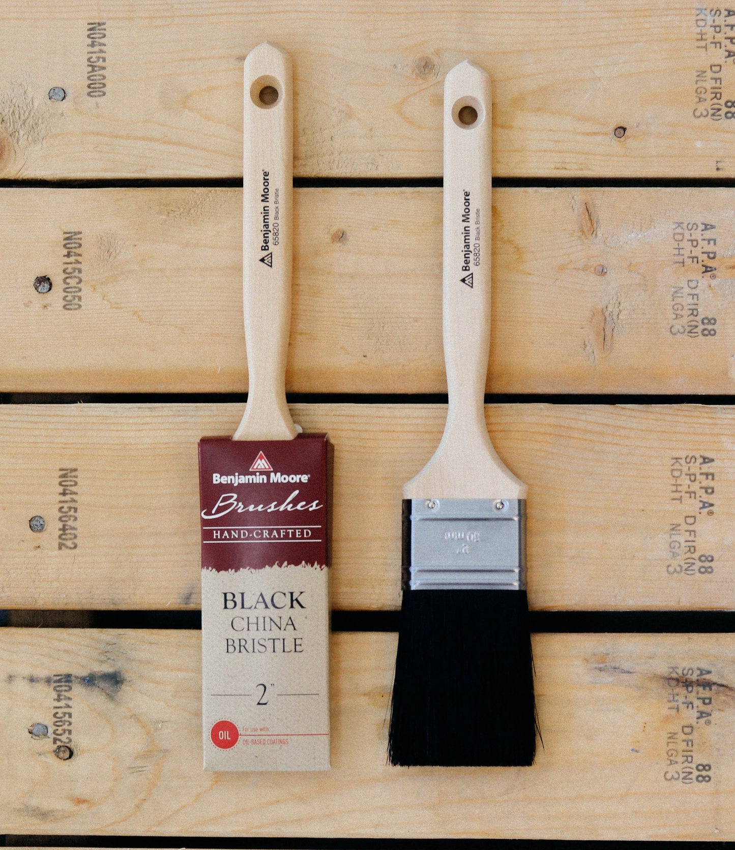 Custom Crafted Black China Bristle Brush