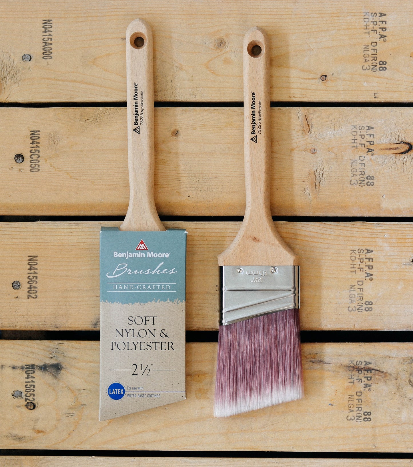 Custom Crafted Soft Nylon/Polyester Brush - Angled