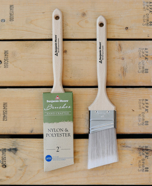 Custom Crafted Nylon/Polyester Brush - Angled