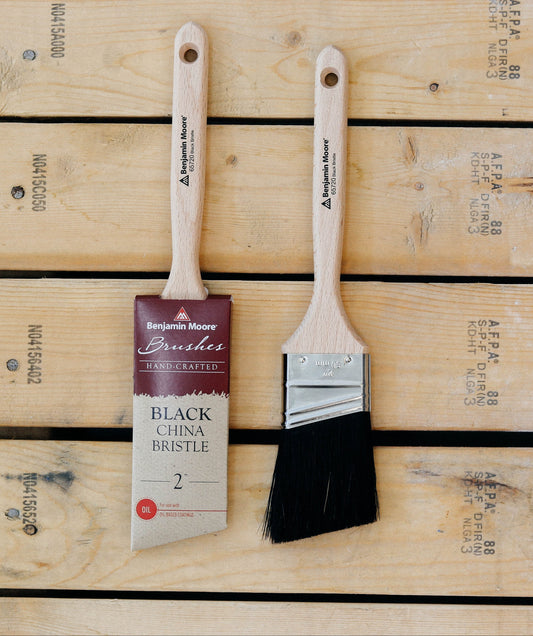 Custom Crafted Black China Bristle Brush