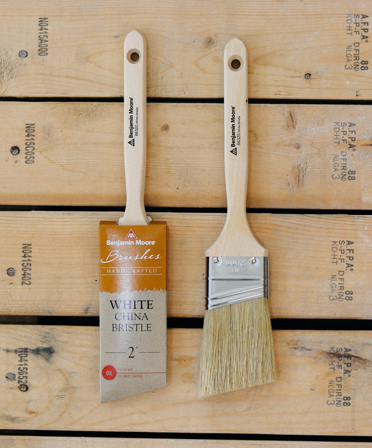 Custom Crafted White China Bristle Brush