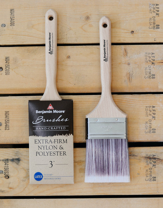 Custom Crafted Extra-Firm Nylon/Polyester Brush - Flat