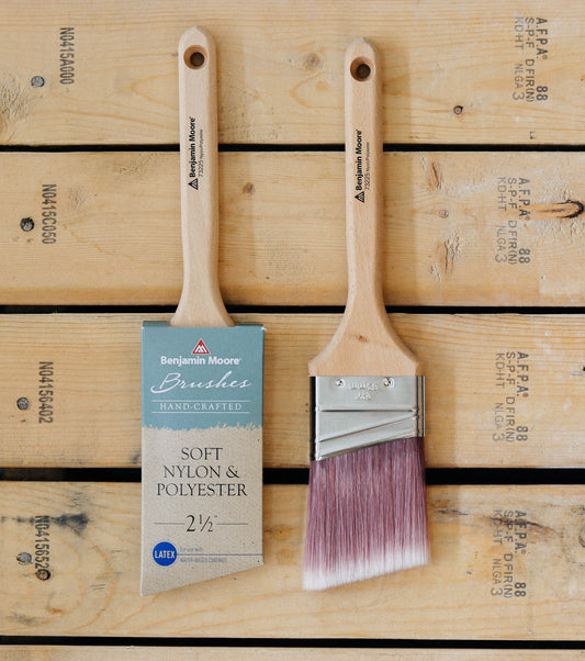 Custom Crafted Soft Nylon/Polyester Brush - Angled