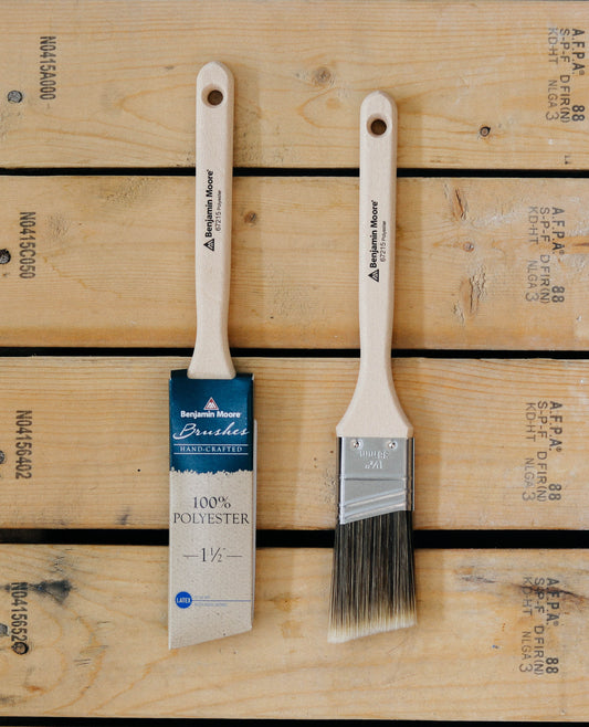 Custom Crafted 100% Polyester Brush - Angled